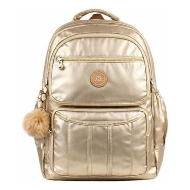 Imagem de Mochila Feminina Grande Escolar Casual Resistente com Vários Compartim