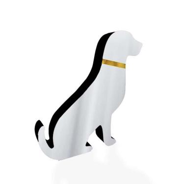 Imagem de Cachorro Coleira Em Mdf Decoryou - Ref 316 Prata