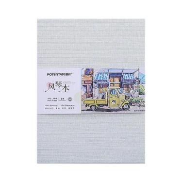 Imagem de Caderno De Desenho Em Algodão Para Aquarela 300gsm, Bloco De Desenho D