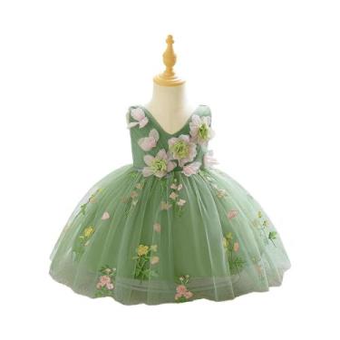 Imagem de Vestido De Tule Floral De Verão Para Bebês Meninas, Vestido De Princes