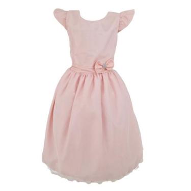 Imagem de Vestido Glitter Juvenil Festa Rose Aniversário 15 Anos Luxo - JL Kids,