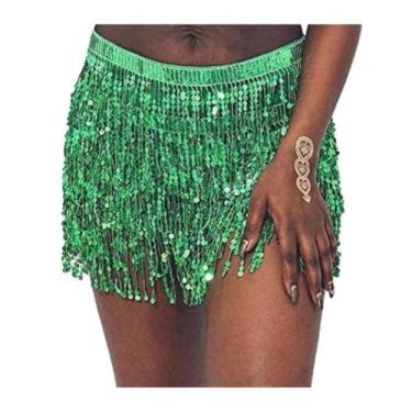 Imagem de Saia de Paetê Brilho Festas  Cores Sortidas - Genérico