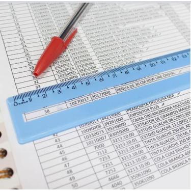 Imagem de Régua Inclusiva 30cm Para TDAH - Maxcril, Azul