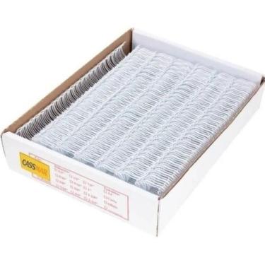 Imagem de Wire-o para Encadernação 2x1 A4 Branco 3/4 para 140fls 25un - Cassmar