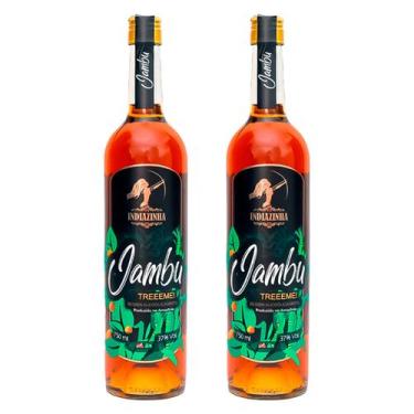 Imagem de Cachaça Mista de Jambu Indiazinha 750ml 2 Unidades
