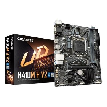 Imagem de Gigabyte H410M-H V2 (LGA 1200 - DDR4 2933) - Chipset H410 Express - USB 3.2 - Slot M.2 - Micro ATX