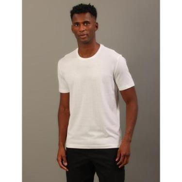 Imagem de Camiseta Masculina de Algodão Essentials Minimalista Calvin Klein Jeans - Branco-Masculino