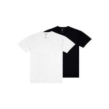 Imagem de Kit com 2 Camisetas Masculina Malwee 1000004423 Preto-Masculino