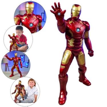 Imagem de Boneco Gigante Homem De Ferro Iron Man Vingadores Articulado - Marvel 