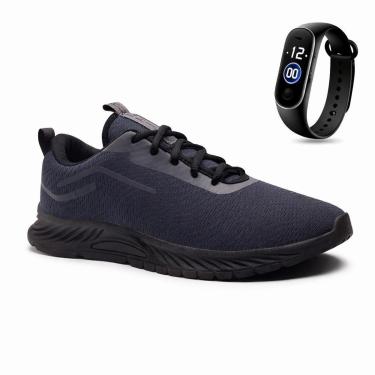 Imagem de Tênis Fittênis Masculino Esportivo Para Treino Academia Confortável Lançamento + Relogio-Masculino