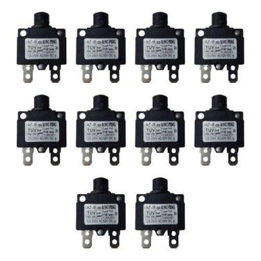 Imagem de Kit 10 Disjuntores Protetor Térmico 20 Amperes Frete Grátis - Rong Fen