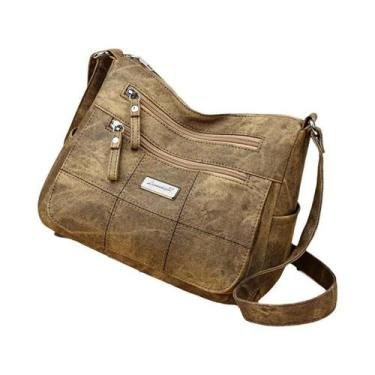 Imagem de Bolsa De Ombro Feminina De Lona De Grande Capacidade, Moda Multifuncio