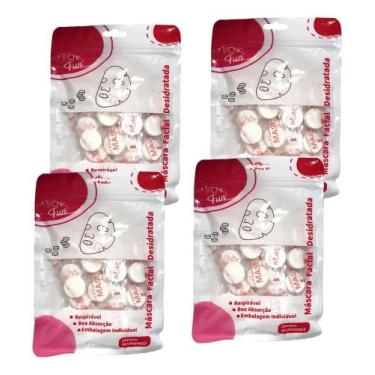 Imagem de Kit 120un Máscara Desidratada Descartável Limpeza Facial - Congratulat