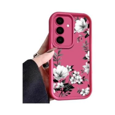 Imagem de Capa Macia Com Estampa De Flores Para Samsung Galaxy A56 A16 A17 A55 A