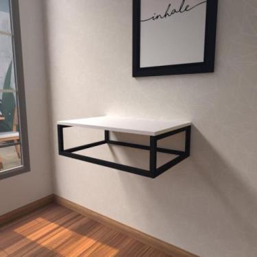 Imagem de Aparador Industrial Branco Off White Moderno Cantinho Café Escritorio 