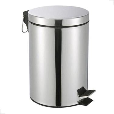 Imagem de Lixeira Inox Pedal E Balde Removível 12l Banheiro Cozinha - CLINK, Cin