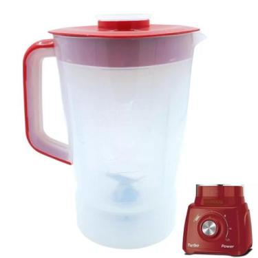 Imagem de Copo de liquidificador serve para Mondial L99 Turbo Power (Vermelho) -