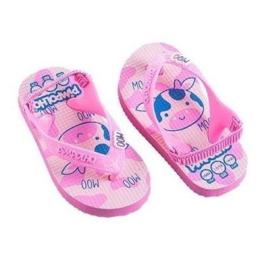 Imagem de Chinelo Sandália Infantil Menina Praia Pimpolho Com Elástico, Rosa, 19