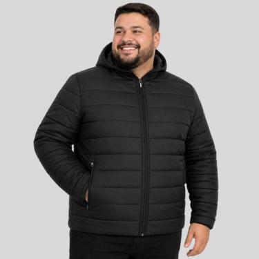 Imagem de Jaqueta Puffer Bobojaco Masculina Casaco Plus Size Acolchoada Impermeá