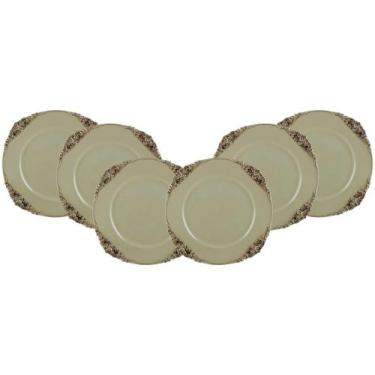 Imagem de Sousplat Plástico Redondo Bon Gourmet Provençal - 30376 6 Peças