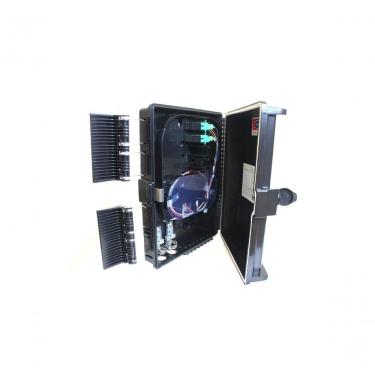 Imagem de Caixa de Atendimento Óptico com Splitter 1x8 Apc para Redes Fttx e Distribuição de Cabeamento Drop Evus