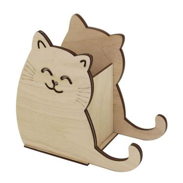 Imagem de Organizador de Mesa Lenobre Gatinho para Lápis e Canetas com Design Temático e Base Estável