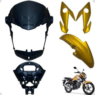 Imagem de Frente Frontal Farol Cg Titan 160 Modelo 2022 / 2024 + Paralama Diante