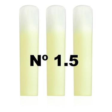 Imagem de Cx 3 Palhetas Acrílicas para Sax Tenor Riga Nº 1.5 / 2.0 / 2.5