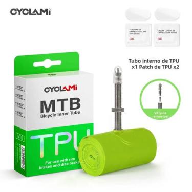 Imagem de Câmara De Ar Ultraleve Em TPU Para Bicicleta Com Válvula Presta De Met