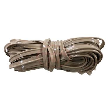 Imagem de 50m Vivo Bege Costura Acabamento PVC Bolsa Mochilas Mala Plástico - Se