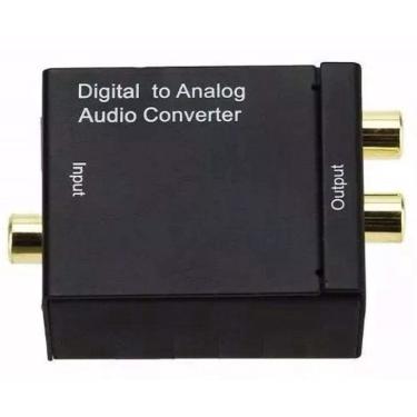 Imagem de Conversor Áudio Óptico Digital Fibra/Coaxial Para Rca Analógico