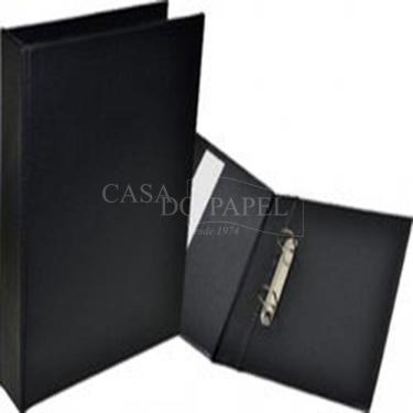 Imagem de Pasta Fichário 1/2 Ofício 2 Argolas Acp Preta Ref-313