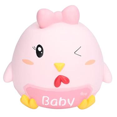 Imagem de Cofrinho infantil,banco de moedas anti queda de frango bonito dos desenhos animados, banco de dinheiro de grande capacidade interna para crian?as presente adulto ou como decora??o de casa(pink),
