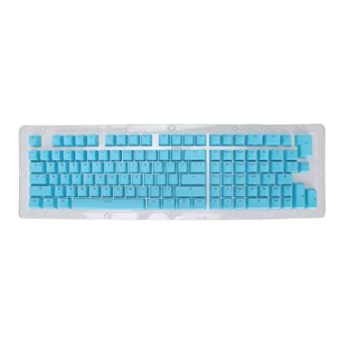 Imagem de Teclados de teclado de 114 teclas, PBT OEM altura duas cores injeção luz transmitindo DIY teclado mecânico ergonômico substituição teclado, para teclado mecânico 61/64/68/72/82/84/87/104/108 teclas teclado mecânico (azul)