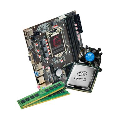 Imagem de Kit Pc Intel i5 2400 Placa Mãe H61 Afox, 16GB DDR3, Smart PC - SMT84051
