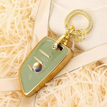 Imagem de Capa de chave de carro tpu, apto para bmw g20 g30 e46 e60 e90 x3 x5 x6 f15 f16 f45 f46 7 série g11 f48 f39