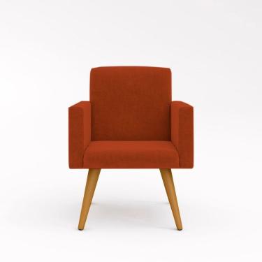 Imagem de Cadeira Recepção Poltrona Escritório Balaqui terracota