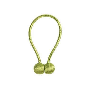 Imagem de Cortina de cabeça redonda de poliéster fivela magnética cortina simples fivela magnética cinta Joker sem instalação perfurada fivela de cortina tiebacks, T10,2 PCS