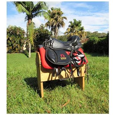 Imagem de Sela De Arco Preta Australiana Soft Gel Bordada Completa Couro 16 Polegadas + Acessórios