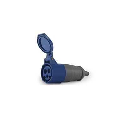 Imagem de Tomada Acomplamento Plug Ind 2P+T Azul 220v 32a Soprano
