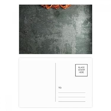 Imagem de Cartão postal com estampa de ornamento de mogno cinza, conjunto de cartões postais de aniversário para enviar cartões de agradecimento