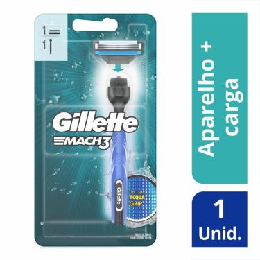 Imagem de Aparelho de Barbear Gillette Mach3 Acqua-Grip