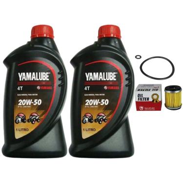 Imagem de 2 Oleo Yamalube 20w50 + Filtro C/ Aneis Fazer 250 Lander 250