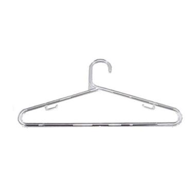 Imagem de Kit 50 Cabides Modelo Tradicional de Acrílico Transparente com 10mm - Resistente