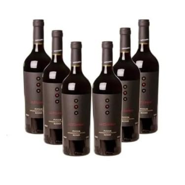 Imagem de Caixa Vinho Italiano Luccarelli Rosso - 6 unidades