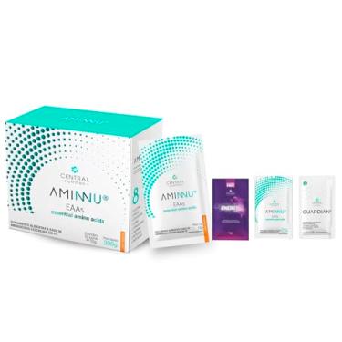 Imagem de Aminnu Tangerina - 30 sachês + 3 Amostras - Central Nutrition
