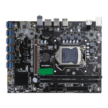 Imagem de A FEI Placa mãe BTC B250C BTC CPU Miner placa mãe DDR4 12 PCI-E placa gráfica suporta LGA 1151 GPU criptomoeda mineração
