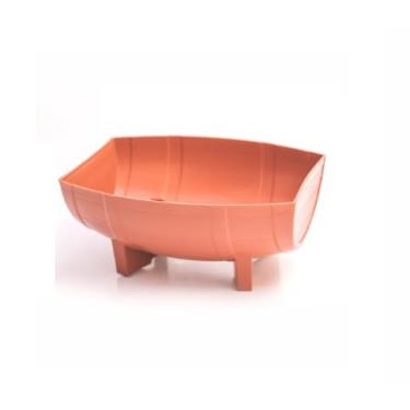 Imagem de Kit 5 Vaso Jardineira Floreira Plástico Barril Plantas (CERAMICA)