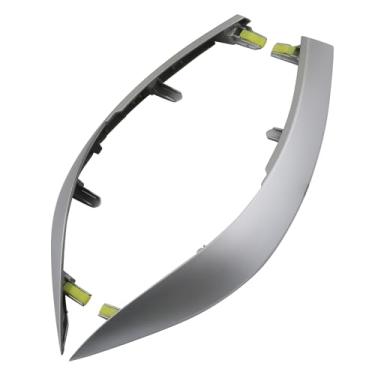 Imagem de Osompar Tira de acabamento do painel central superior 2 peças compatíveis com Toyota Corolla 2009-2013 substitui 55436-02330 55435-02370 branco prateado lado esquerdo direito