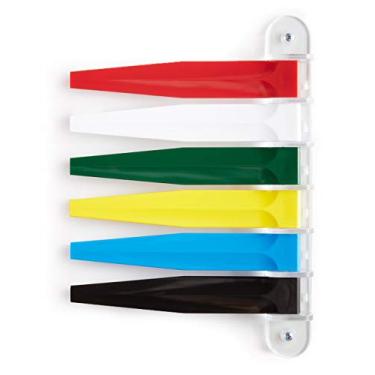 Imagem de Kull Industries Bandeiras de sala de exames, bandeiras de porta médica para consultórios médicos, hospitais, clínicas, fácil identificação, durável, sinal de status de quarto confiável, cores